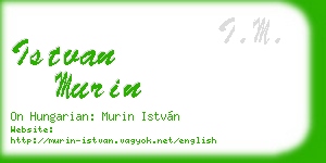 istvan murin business card